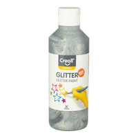 Trblietavá farba Creall Glitter 250 ml - strieborná