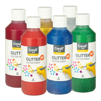 Creall súprava farieb Glitter – 6 × 250 ml, mix farieb