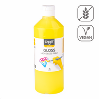 Lesklá polyvinylová farba Creall Gloss 500 ml – svetložltá
