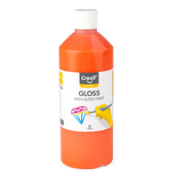 Lesklá polyvinylová farba Creall Gloss 500 ml – oranžová