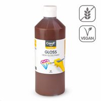 Lesklá polyvinylová farba Creall Gloss 500 ml – tmavohnedá