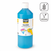 Lesklá polyvinylová farba Creall Gloss 500 ml – tyrkysová