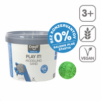 Modelovací piesok Creall Play it! 750 g v tégliku – zelený
