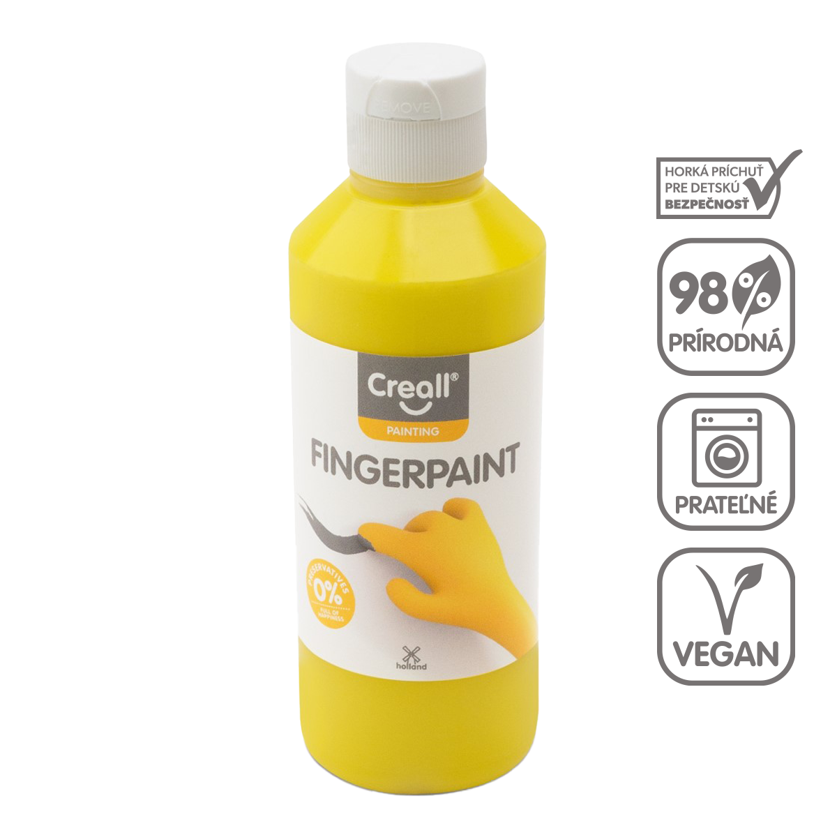 Prstová farba Creall 250 ml – žltá