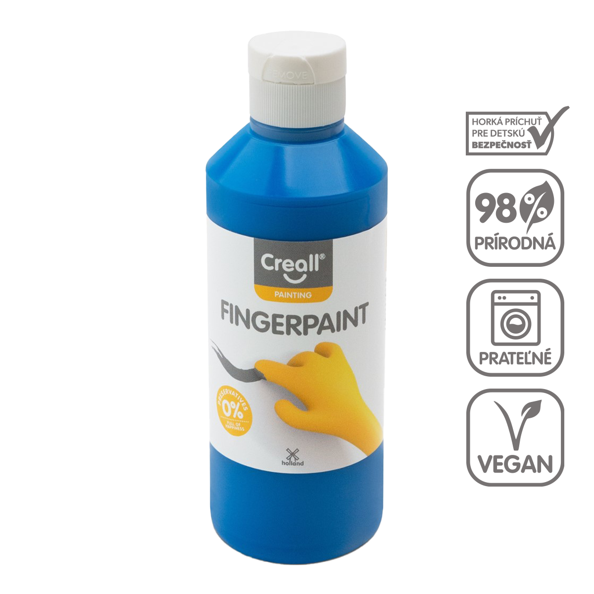 Prstová farba Creall 250 ml – modrá