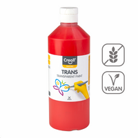 Transparentná farba Creall 500 ml – červená