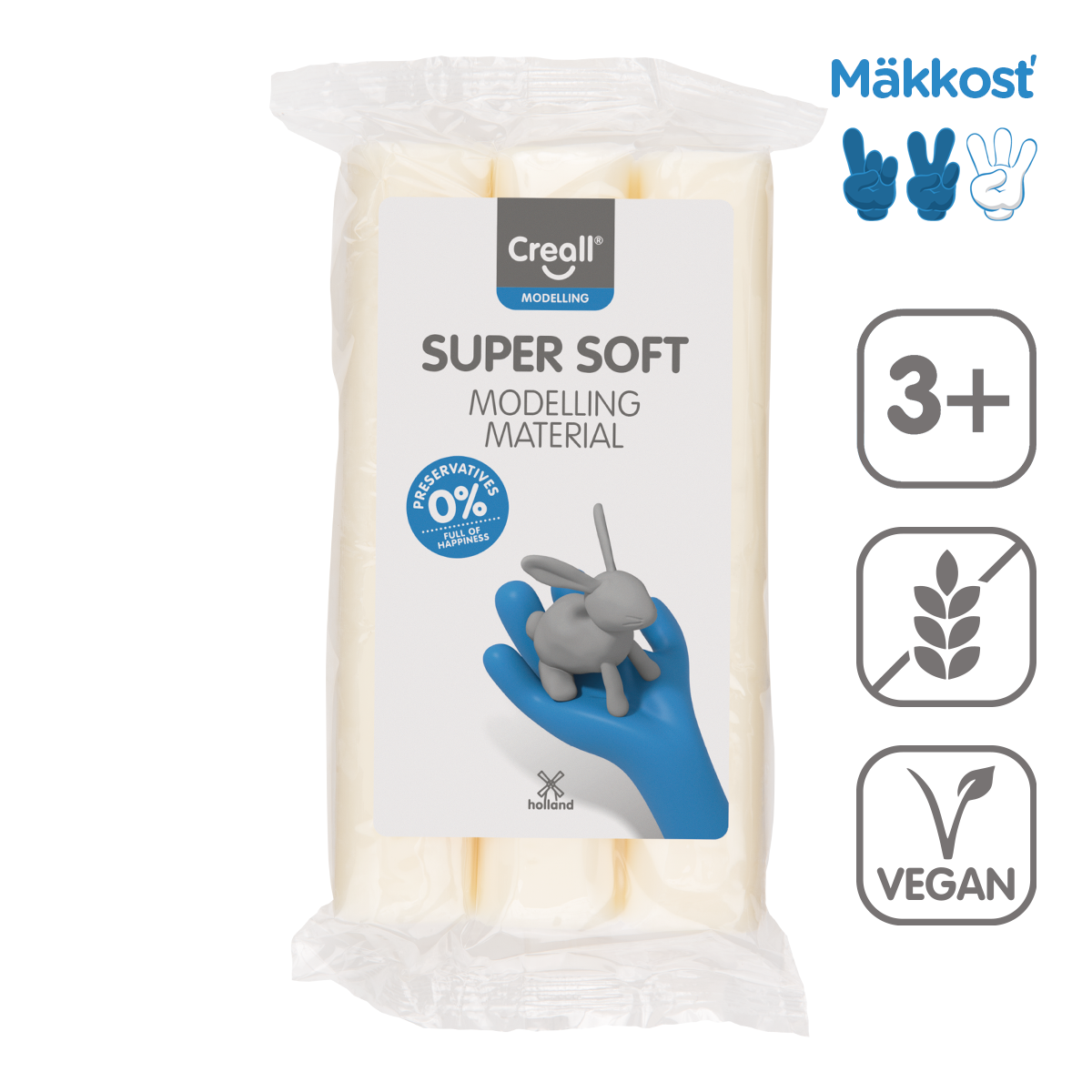 Modelovacia hmota Creall Super Soft 500 g – biela