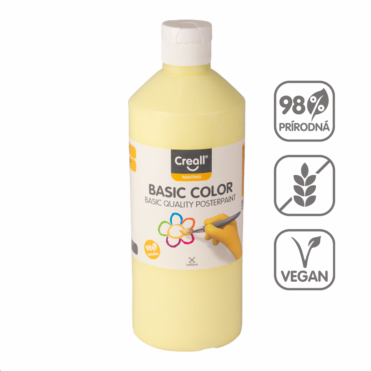 Temperová farba Creall 500 ml – pastelovožltá