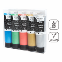 Creall súprava akrylových farieb Studio acrylics, 5 120 ml, mix – metalických ×