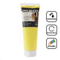 Akrylová farba Molenaer 250 ml – svetložltá