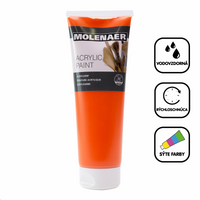 Akrylová farba Molenaer 250 ml – oranžová