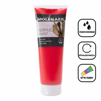 Akrylová farba Molenaer 250 ml – červená
