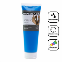 Akrylová farba Molenaer 250 ml – modrá