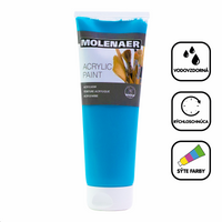 Akrylová farba Molenaer 250 ml – tyrkysová