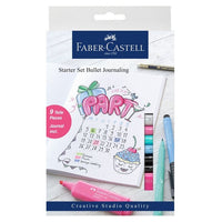 Kaligrafické perá Faber-Castell Pitt / štartovací set so zápisníkom