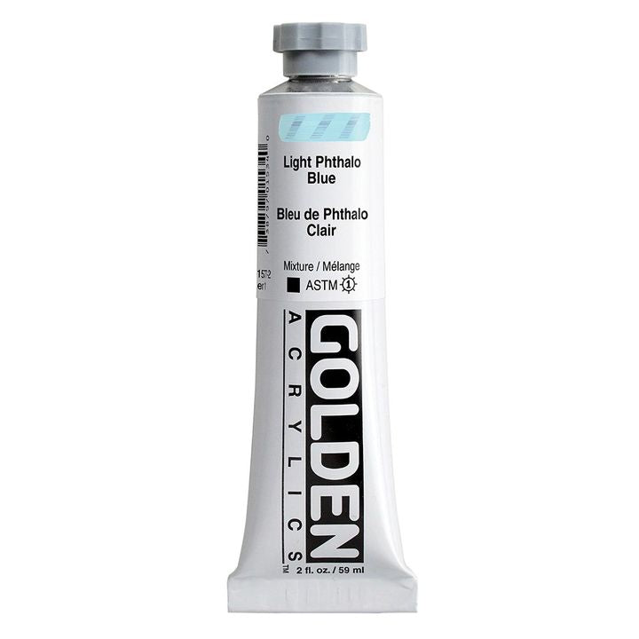 Akrylová farba GOLDEN Heavy Body 148 ml – 1577 svetlá ftalo modrá