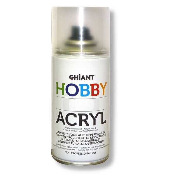 GHIANT záverečný lak v spreji - HOBBY- 150 ml - LESKLÝ