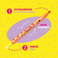 Carioca zvýrazňovač Memo mix farieb