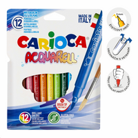Akvarelové fixky Carioca, 12 ks, mix farieb
