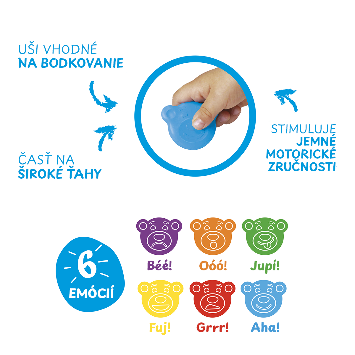 Carioca voskovky Baby Wild 2+, 8 ks