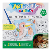 Carioca maľovanky s vodovými farbami ARTivity – Divoké zvieratá, 5+