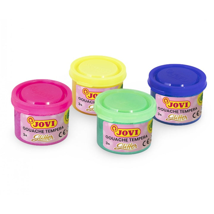 JOVI glitrové temperové farby 4x35 ml