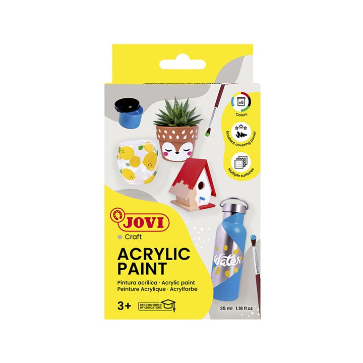 JOVI sada akrylových farieb 6x35 ml + štetec