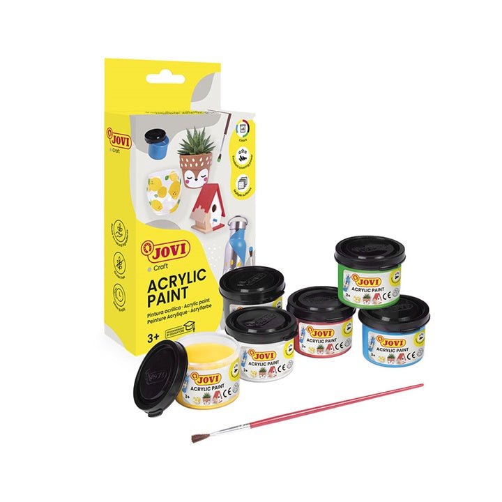 JOVI sada akrylových farieb 6x35 ml + štetec