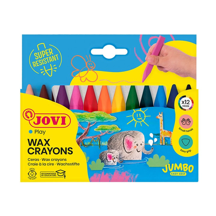 JOVICOLOR Triwax voskovky trojhranné 12ks/ 82mm priemer 11mm