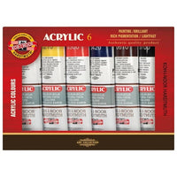 KOH‑I‑NOOR sada akrylových farieb / 6x40 ml
