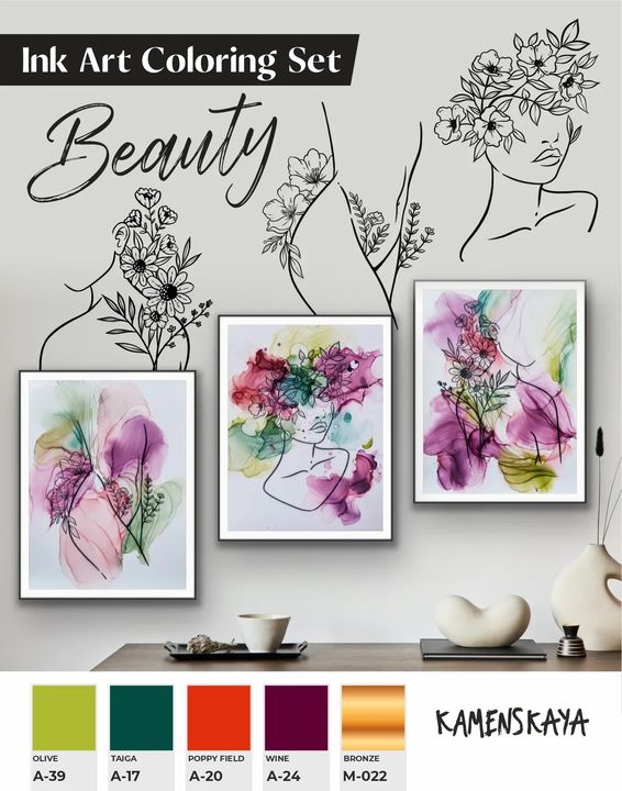 Atramentová sada Kamenskaya 'Beauty'
