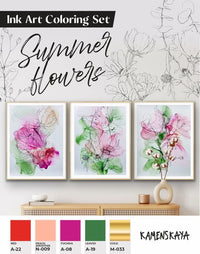 Atramentová sada Kamenskaya 'Summer Flowers'