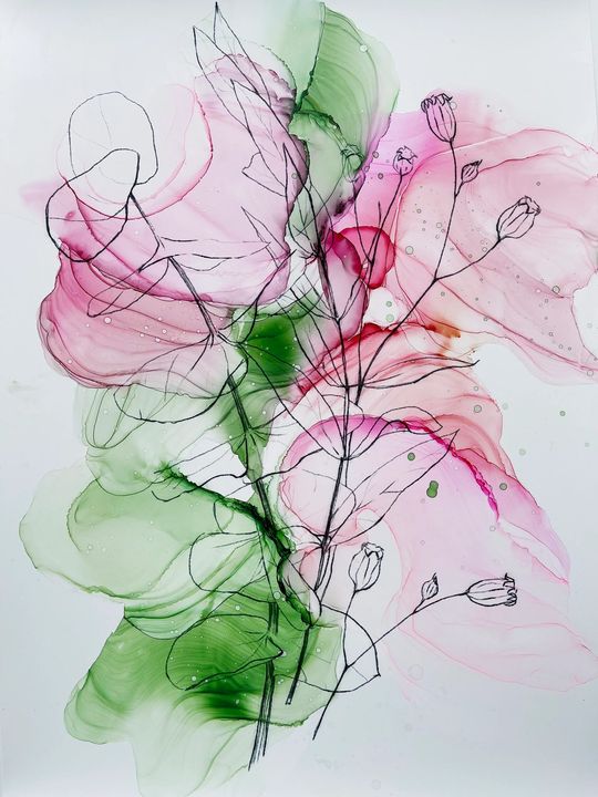 Atramentová sada Kamenskaya 'Summer Flowers'