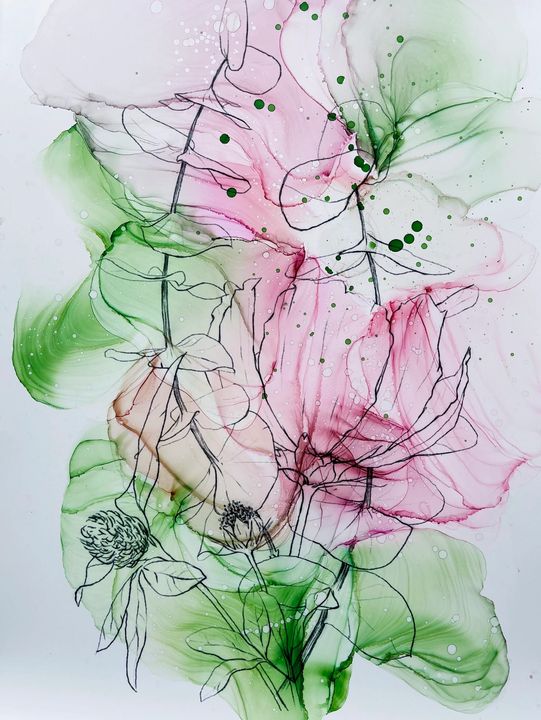 Atramentová sada Kamenskaya 'Summer Flowers'