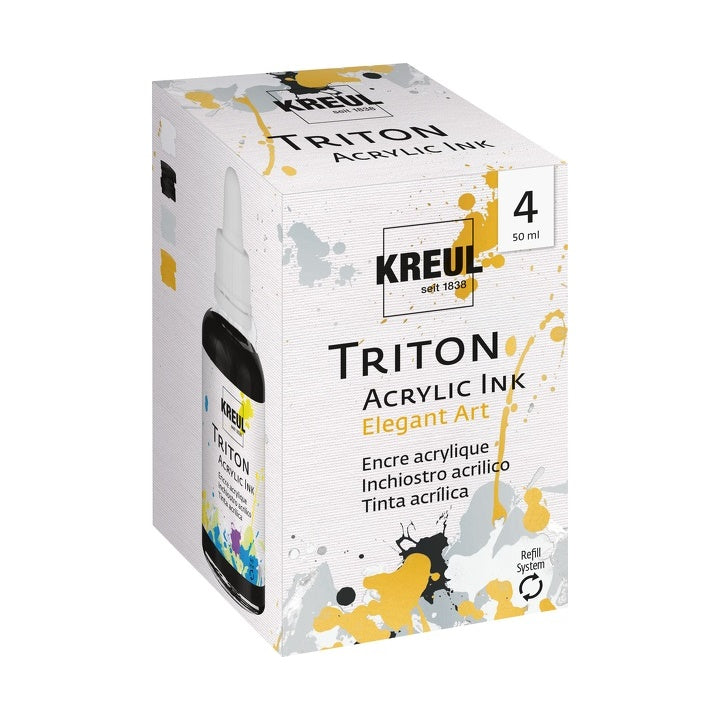 Akrylový atrament KREUL 50 ml - sada 4 ks