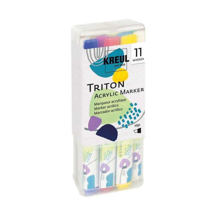 Akrylové fixky Kreul Solo Goya Triton edge - sada 11 ks