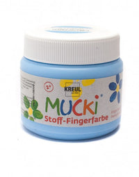 Prstové farby na textil 150 ml MUCKI – modrá