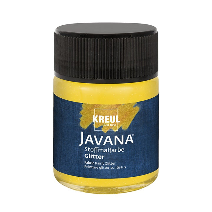 Farba na textil JAVANA trblietavá 50 ml – zlatá