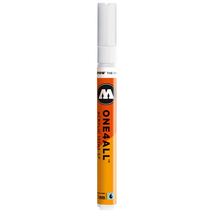 Akrylové fixky MOLOTOW - ONE4ALL 1 mm – 160 signal biela