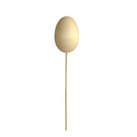 Drevené zapichovacie vajíčko na špajli stredné / 5.8 cm
