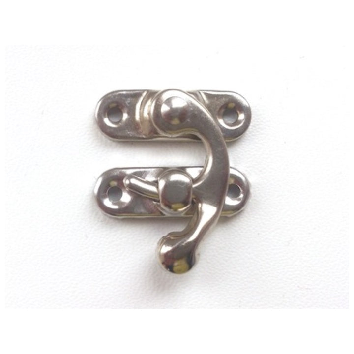 Kovové zapínanie nikel 2.9x3.2 cm - 1 ks