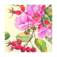 Eko servítky na dekupáž Wild Rose - 1ks