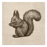 Eko servítky na dekupáž Squirrel - 1 ks