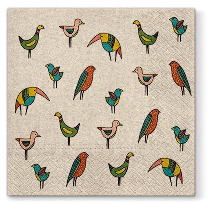Eko servítky na dekupáž Bird Friends - 1 ks