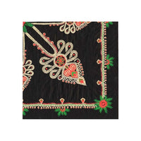 Eko servítky na dekupáž Parzenica Pattern Black - 1ks