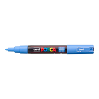 Popisovač UNI POSCA PC-1M 0.7 - 1 mm – nebesky modrá (48)