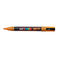 Posca popisovač PC-3ML, 0,9 1,3 mm, trblietavá – oranžová (L4