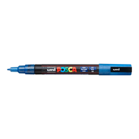 Posca popisovač PC-3ML, 0,9 1,3 mm, trblietavá – modrá (L33
