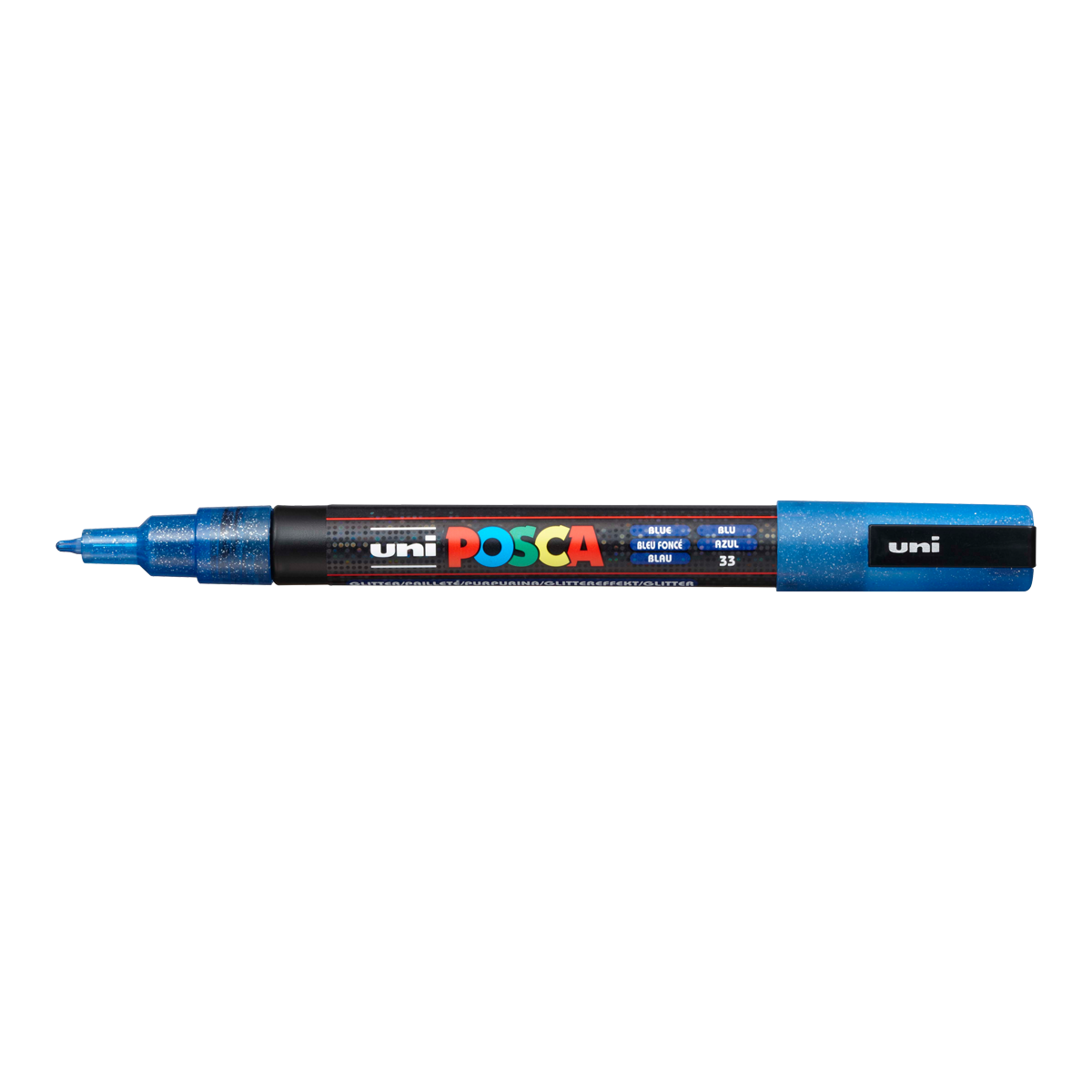 Posca popisovač PC-3ML, 0,9 1,3 mm, trblietavá – modrá (L33