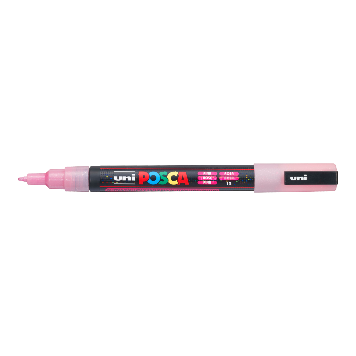 Posca popisovač PC-3ML, 0,9 1,3 mm, trblietavá – ružová (L13